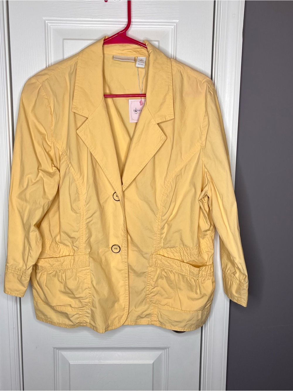 Chicos Light Yellow Women's Casual Blazer Jacket
